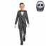 Boys The Nightmare Before Christmas Jack Skellington Costume - Shirt Pants Mask Gloves Set Jack Skellington Cosplay