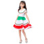 Girls Mexican Jalisco Dress Costume - White Dress Mexican Jalisco Dress Cosplay