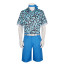 Toy Story 3 Ken Costume - Blue Leopard Print Shirt Ken Cosplay