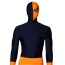 The Titans Deathstroke Joseph Wilson Costume - Blue Orange Classic Bodysuit Deathstroke Cosplay