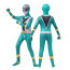 Dino Fury Rangers Tiger Fury Green Ranger Costume - Bodysuit Mask Green Dino Fury Ranger Cosplay