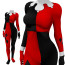 Batman Classic Harley Quinn Costume - Bodysuit Classic Harley Quinn Cosplay