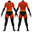 The Incredibles 2 Violet Costume - Red Black Bodysuit Violet Cosplay