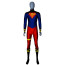 Teen Titans Superboy Kon-El Conner Costume - Navy Red Black Shoulder Bodysuit Superboy Cosplay