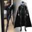Zack Snyder's Justice League Superman Costume - Female Black Bodysuit With Cape Superman Cosplay