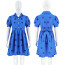 Matilda The Musical Matilda Wormwood Costume - Blue Dress Matilda Wormwood Cosplay