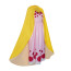 One Piece Charlotte Linlin Costume - Pink Dress Yellow Cape Set Charlotte Linlin Cosplay