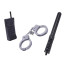 Police Prop Set - Handcuffs Baton Moblie Phone  Police Cosplay Costume Prop Set