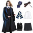 Women and Girls Harry Potter Ravenclaw Wizard Deluxe Costume - Full Set Including Scarf and Wand Ravenclaw Cosplay