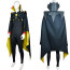 Hazbin Hotel Zestial Costume - Black Bodysuit Cape Hat Set Zestial Cosplay