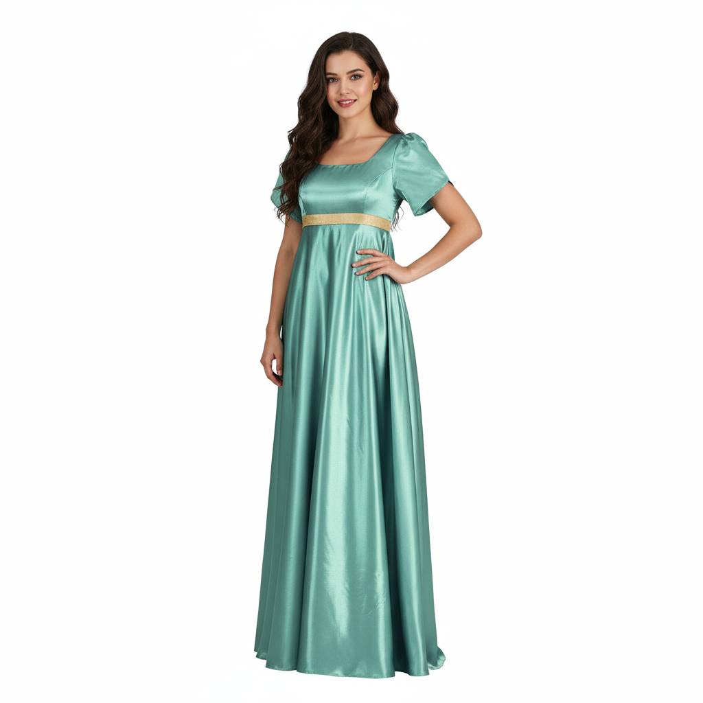 Bridgerton Medieval Regency Costume - Light Blue Dress Medieval Regency Cosplay