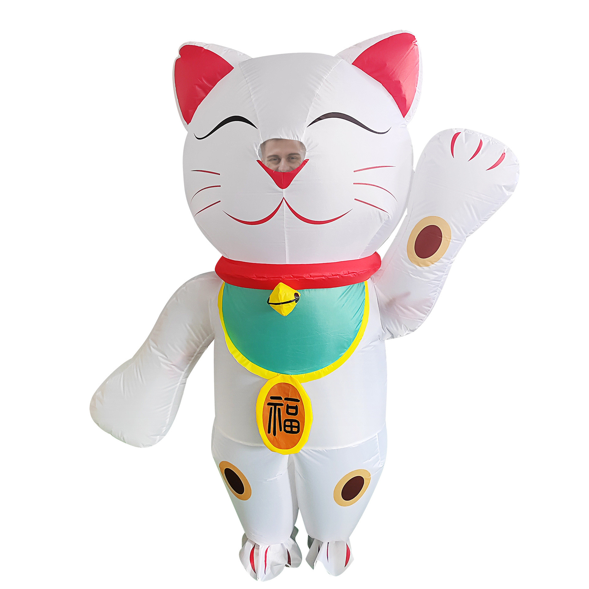 Maneki-neko Lucky Cat Inflatable Costume - Lucky Cat Cosplay
