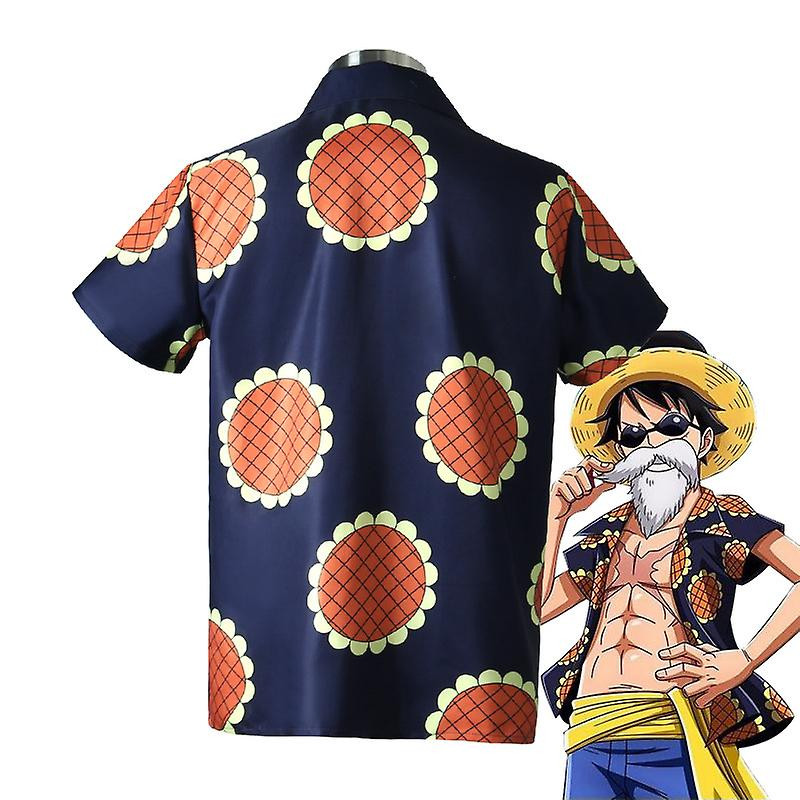One Piece Lucy Monkey D Luffy Costume - Sunflower Shirt Set Monkey D. Luffy Cosplay