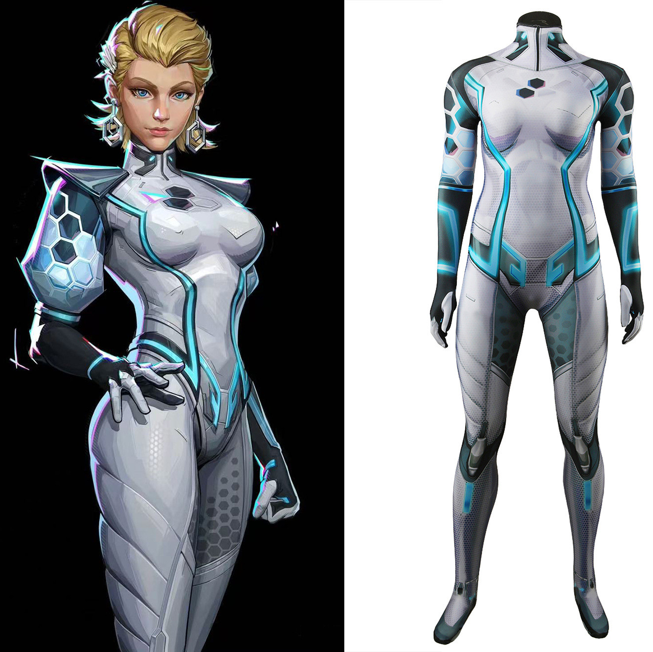Marvel Rivals Invisible Woman Future Foundation Suit Costume - Bodysuit Invisible Woman Cosplay