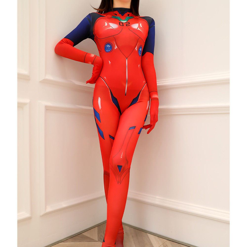 Darling in the Franxx Zero Two Costume - Red Blue Sexy Bodysuit Zero Two Cosplay