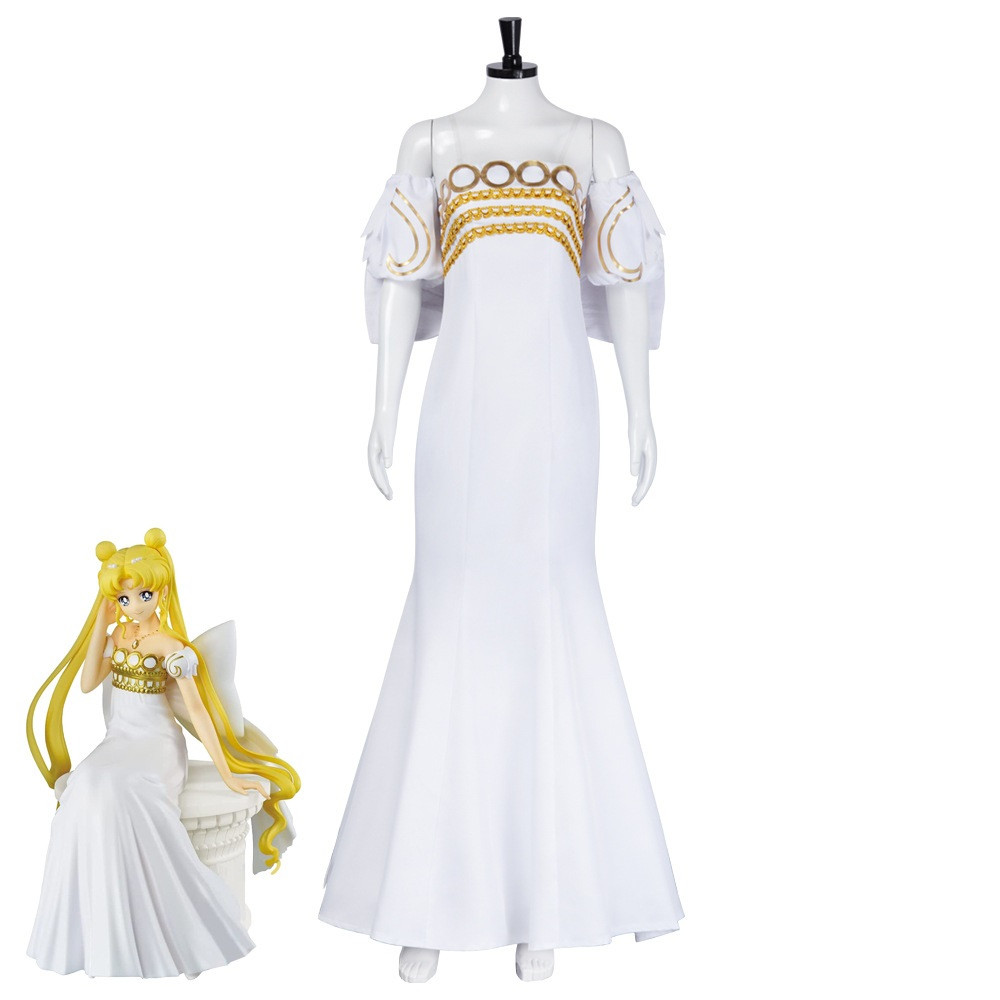 Sailor Moon Eternal Princess Costume - White Dress Sailor Moon Cosplay