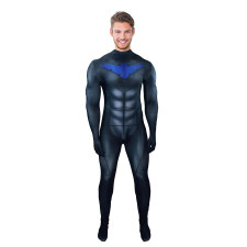 Young Justice Nightwing Costume - Black Bodysuit Nightwing Cosplay