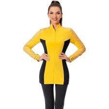 Star Trek: Strange New Worlds Una Chin Riley Costume - Yellow Starfleet Uniform Jacket Una Chin Rileyt Cosplay