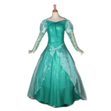 Disney Mermaid Ariel Princess Cosplay Costume Dress For Adults Halloween Costume