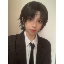 Hunter × Hunter Chrollo Lucilfer Wig - Chrollo Lucilfer Cosplay Costume Wig Prop