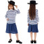 Girls Bank Robber Costume - Shirt Skirt Mask Hat Bank Robber Cosplay