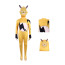 Palworld Grizzbot Costume - Yellow Bodysuit Mask Set Grizzbot Cosplay