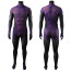 Teen Titans Beast Boy Costume - Purple Black Fortnite Style Bodysuit Beast Boy Cosplay