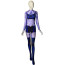 Teen Titans Blackfire Costume - Purple Comic Style Bodysuit Blackfire Cosplay
