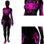 Silk Black Spider-Woman Costume - Bodysuit Purple Spiderwoman Cosplay