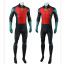 Son of Batman Robin Costume - Red Green Bodysuit Animated DC Robin Cosplay