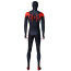 Spider-Man Into the Spider-Verse Miles Morales Battle Damage Suit Costume - Bodysuit Mask Spider Man Cosplay