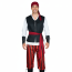 Pirate Costume - Pants Shirt Vest Full Set Pirate Cosplay