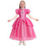 Girls Super Mario Bros Princess Peach Costume - Pink Dress Princess Peach Cosplay