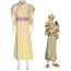 One Piece Sanji Costume - Yellow Striped Kimono Wano Sanji Cosplay
