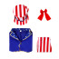 Kids Uncle Sam Costume - Flag Suit Set Uncle Sam Cosplay