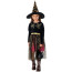 Girls Witch Costume - Black Dress Hat Set Witch Cosplay