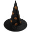 Halloween Prop Witch Black Velvet With Ribbon Hat Costume