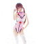 Neon Genesis Evangelion Mari Illustrious Makinami Bikini Swimsuit Costume - Pink Swimsuit Mari Illustrious Makinami Cosplay