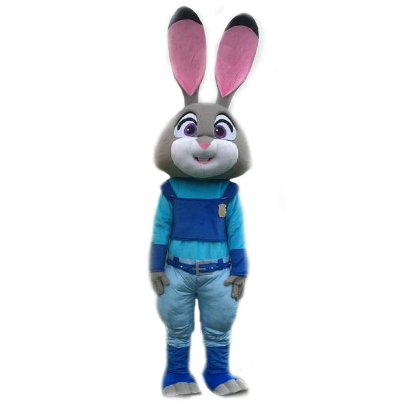 Giant Judy Hopps Zootopia Cosplay Halloween Costume Mascot