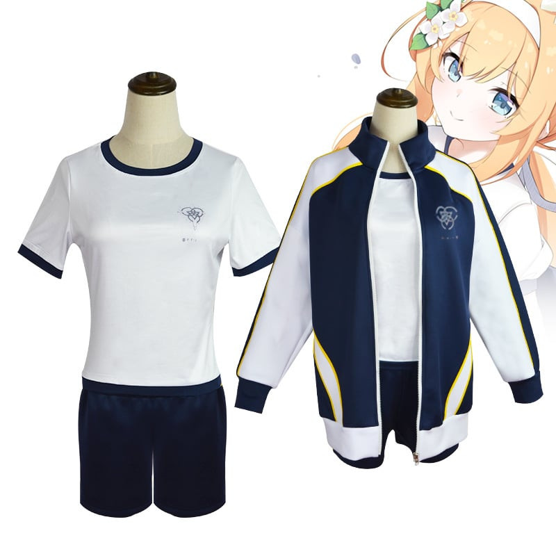 Blue Archive Kasumizawa Miyu Costume - Blue Jacket Shorts Miyu Masumizawa Cosplay