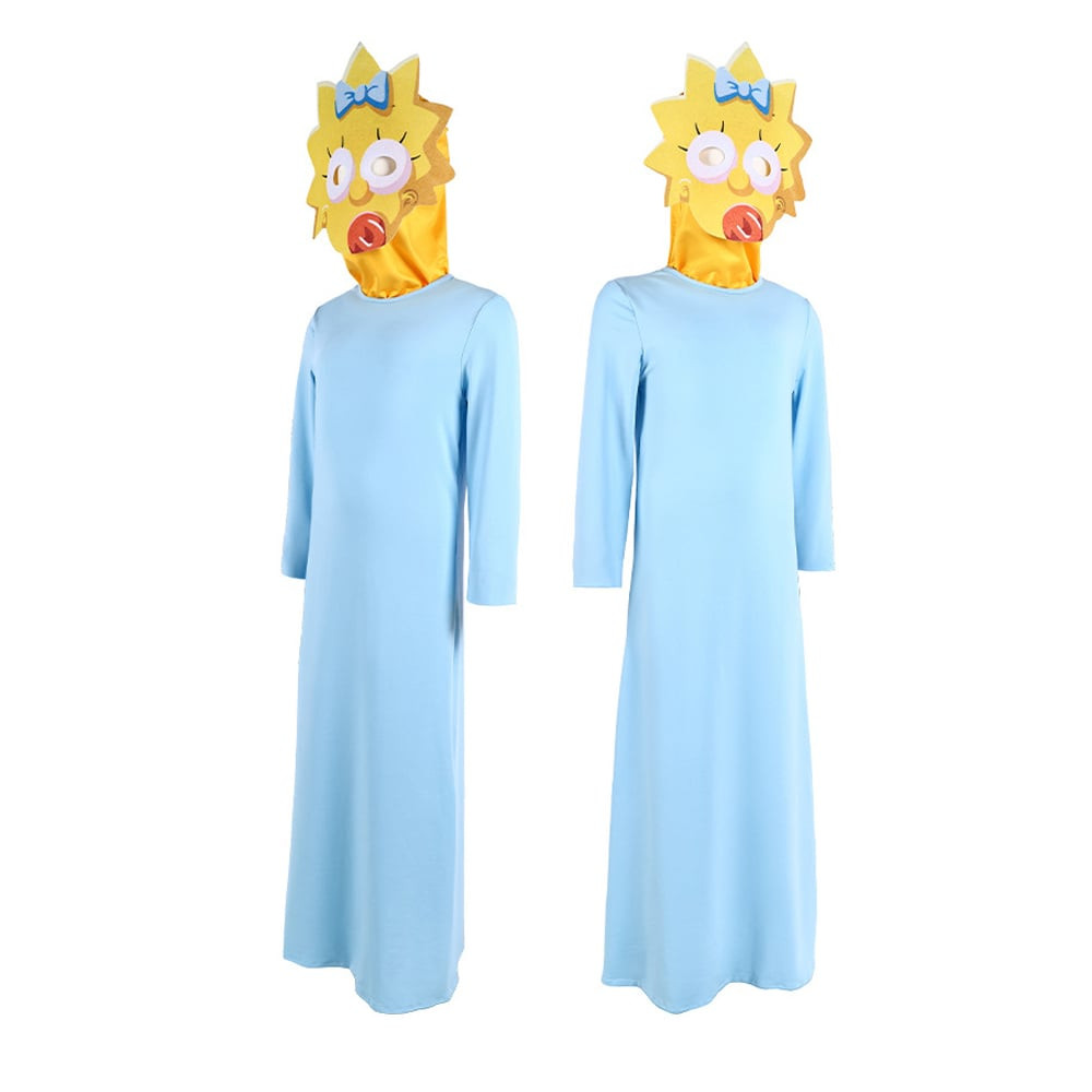 The Simpsons Maggie Costume - Blue Dress Maggie Cosplay