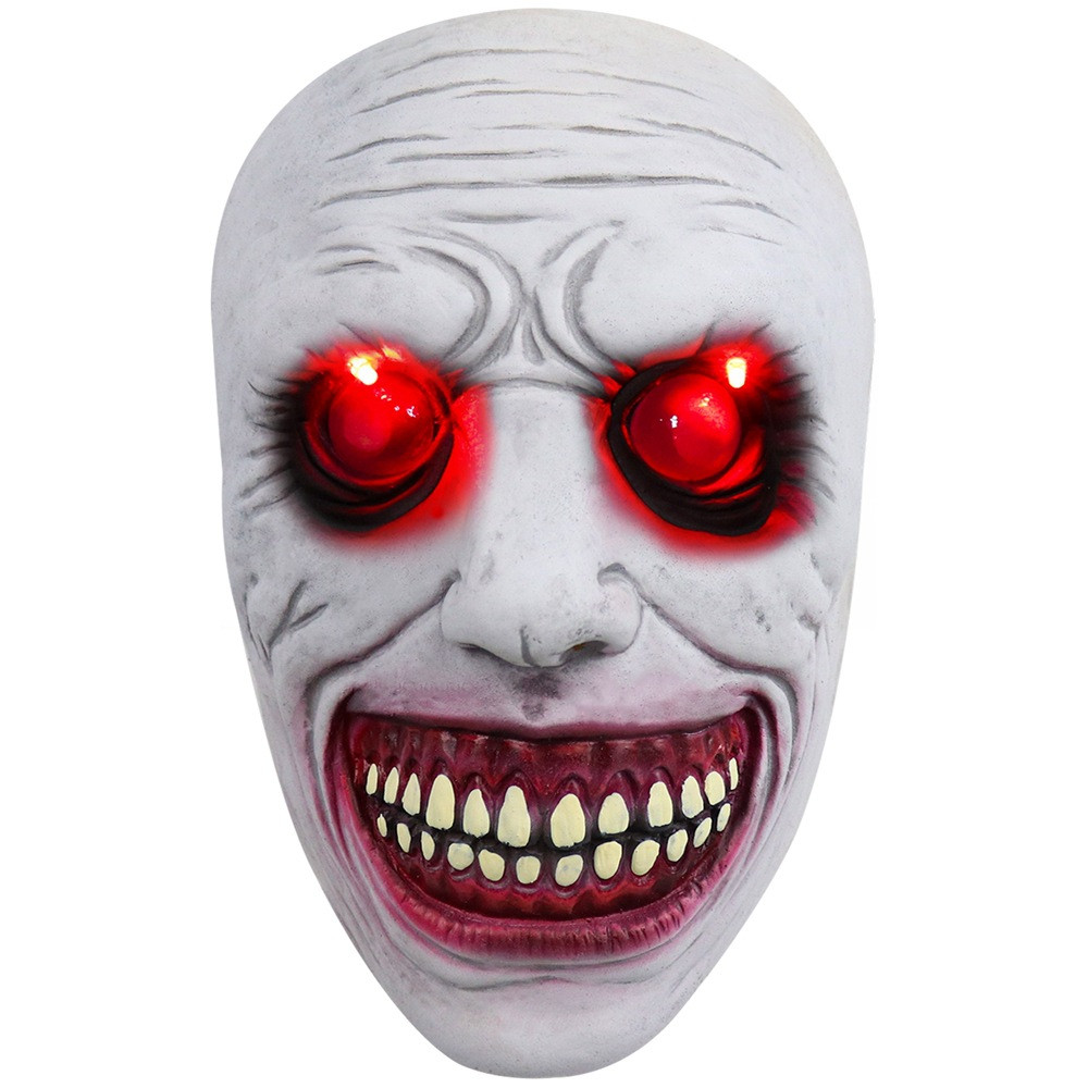 The Exorcist Believer Mask With Red Light - The Exorcist Believer Cosplay Costume Mask