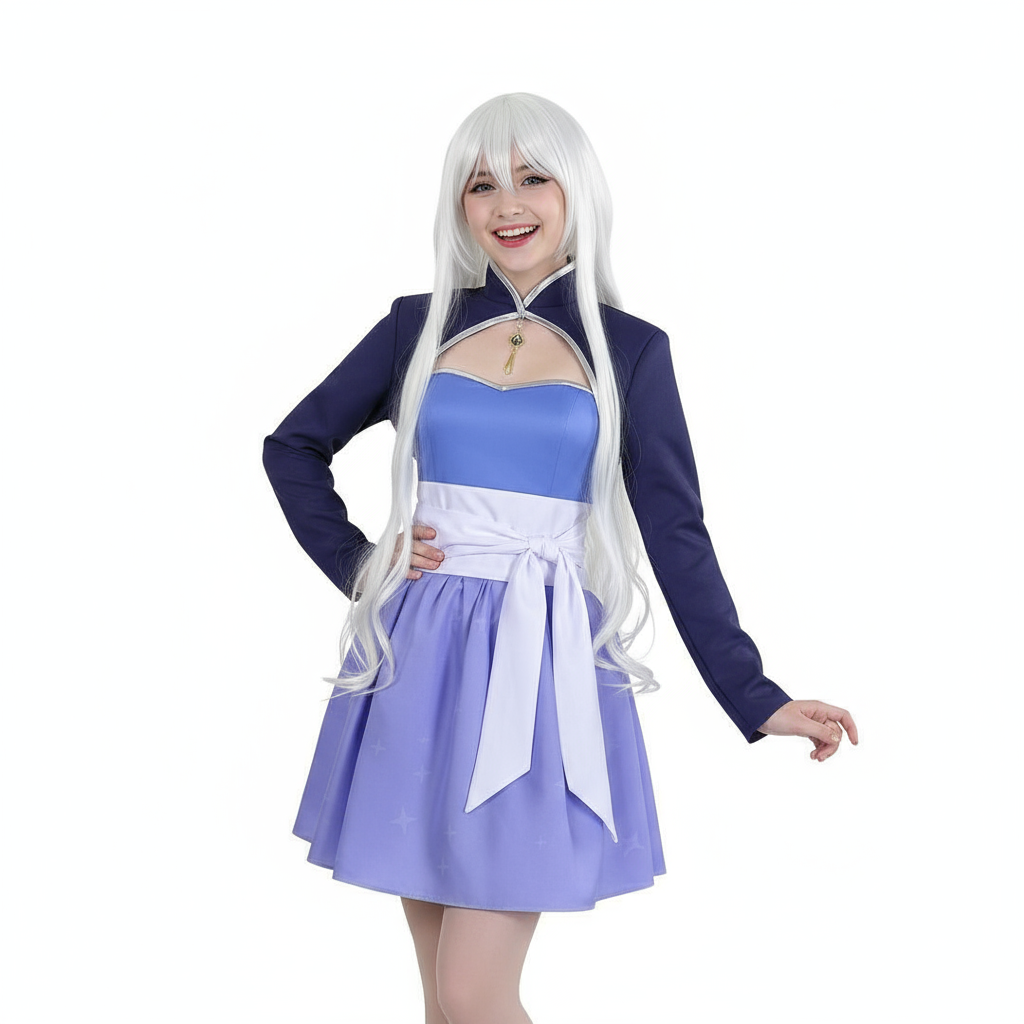RWBY Weiss Schnee Costume - Purple Jacket Skirt Set Weiss Schnee Cosplay