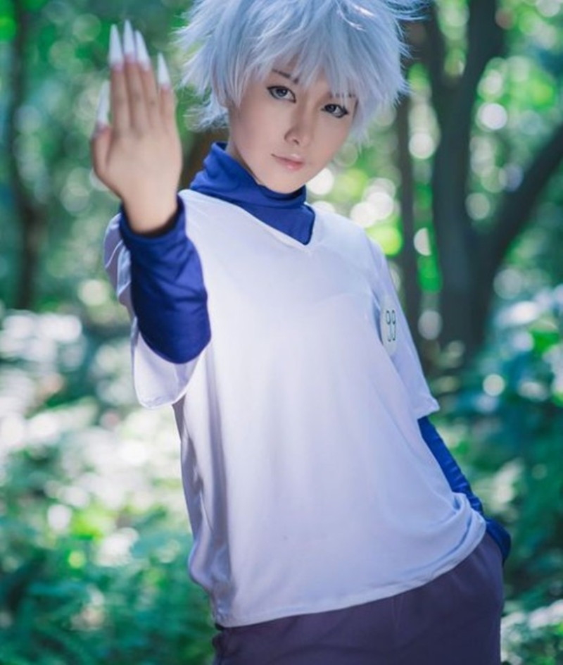 Hunter × Hunter Killua Zoldyck Wig - Killua Zoldyck Cosplay Costume Wig Prop