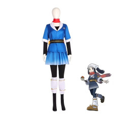 Pokemon Legends: Arceus Akari Costume - Shirt Pants Set Akari Cosplay