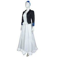 Black Butler Elizabeth Midford Costume - White Dress Coat Set Elizabeth Midford Cosplay