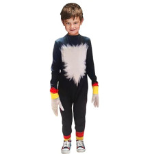 Sonic the Hedgehog Shadow Costume - Bodysuit Mask Shadow Cosplay