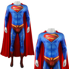 Suicide Squad: Kill the Justice League Superman Costume - Bodysuit Cape Set Superman Cosplay