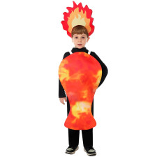 Kids Spicy Chicken Thigh Costume - Bodysuit Hat Spicy Chicken Thigh Cosplay