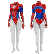 Spider-Girl Bikini Swimsuit Costume - Red Blue Swimsuit Spider-Girl Cosplay